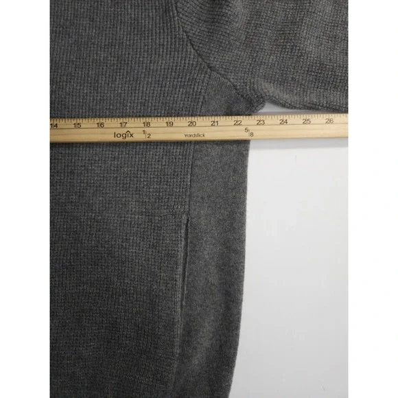 The Cashmere Project Men's Quarter Zip Cashmere Sweater w/ Pockets XL